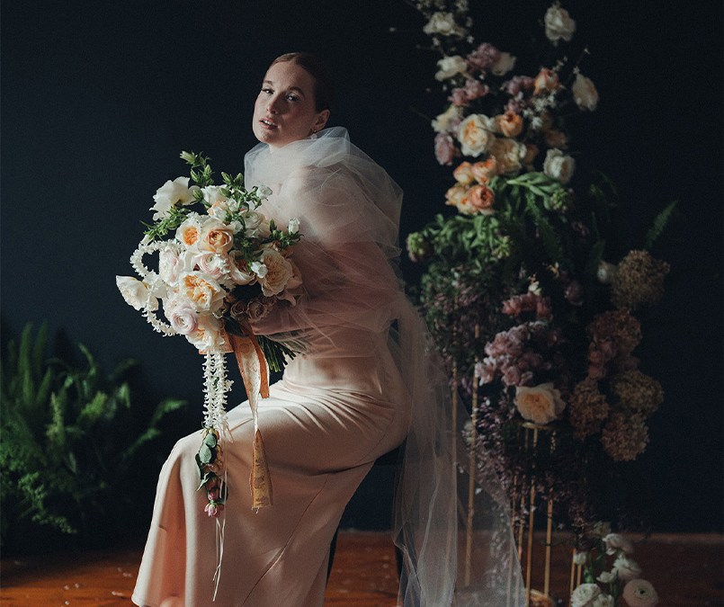 A Vintage-inspired Wedding Bouquet