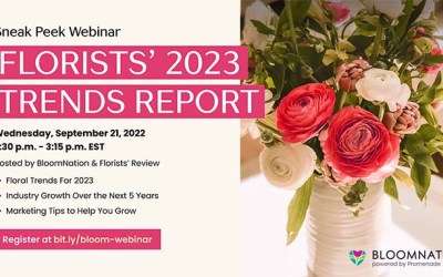 Florists’ 2023 Trends Report: Sneak Peek Webinar September 21st